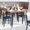 Flash Furniture Blue Vinyl Dining Chairs - Natural Wood Backs, 2PK 2-XU-DG6V5BLV-NAT-GG - alternate 7